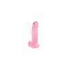 Gode jelly rose ventouse taille L 20cm 